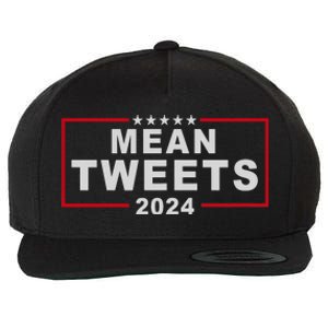 Mean Tweets 2024 Usa Election President Donald Trump Funny Wool Snapback Cap