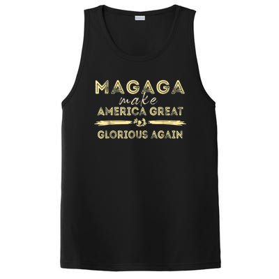 MAGAGA Trump 2024 Make America Great And Glorious Again PosiCharge Competitor Tank