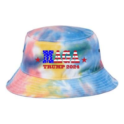 MAGA Trump 2024 Tie Dye Newport Bucket Hat