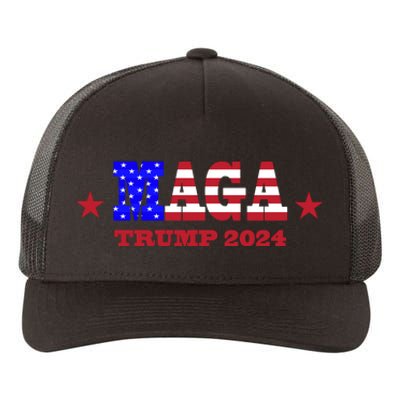 MAGA Trump 2024 Yupoong Adult 5-Panel Trucker Hat