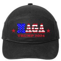 MAGA Trump 2024 7-Panel Snapback Hat