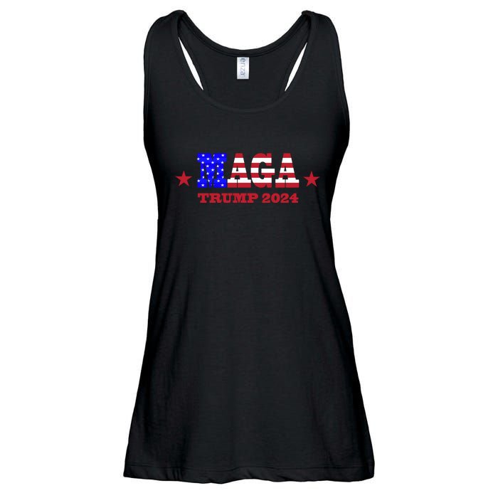 MAGA Trump 2024 Ladies Essential Flowy Tank