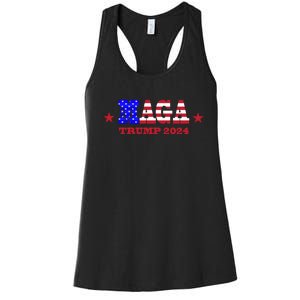 MAGA Trump 2024 Women's Racerback Tank