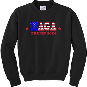 MAGA Trump 2024 Kids Sweatshirt