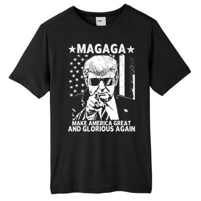 Magaga Trump 2024 Make America Great And Glorious Again Gift Tall Fusion ChromaSoft Performance T-Shirt