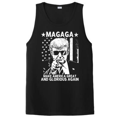 Magaga Trump 2024 Make America Great And Glorious Again Gift PosiCharge Competitor Tank