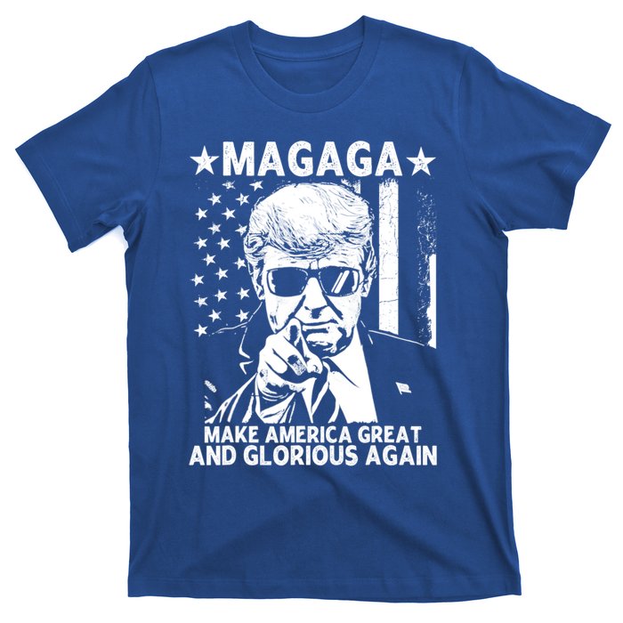 Magaga Trump 2024 Make America Great And Glorious Again Gift T-Shirt