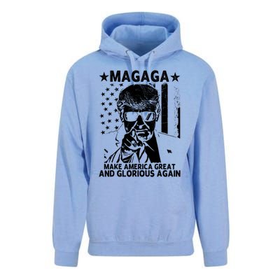 Magaga Trump 2024 Make America Great And Glorious Again Gift Unisex Surf Hoodie