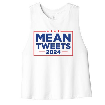 Mean Tweets 2024 Women's Racerback Cropped Tank