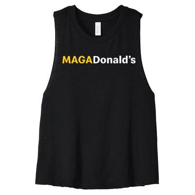 MagadonaldS Trump 2024 Women's Racerback Cropped Tank