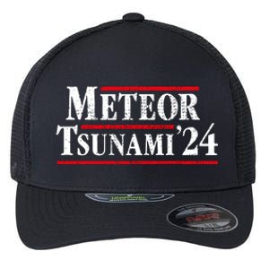 Meteor Tsunami 2024 Funny Election Campaign Flexfit Unipanel Trucker Cap