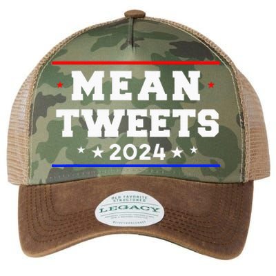 Mean Tweets 2024 Funny Trump Legacy Tie Dye Trucker Hat