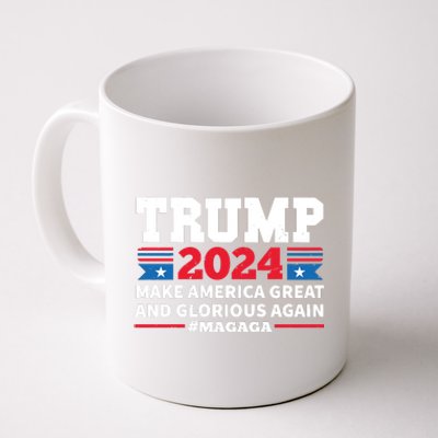 MAGAGA Trump 2024 Make America Great And Glorious Again Funny Coffee Mug