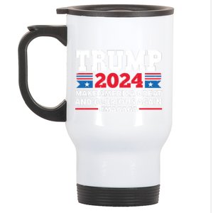 MAGAGA Trump 2024 Make America Great And Glorious Again Funny Stainless Steel Travel Mug