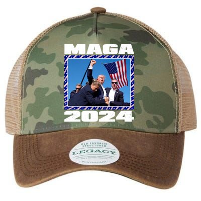 Maga Trump 2024 Legacy Tie Dye Trucker Hat