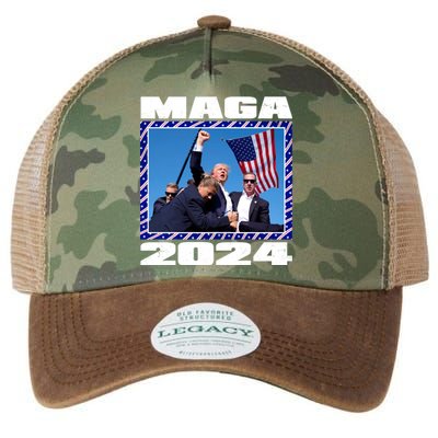 Maga Trump 2024 Legacy Tie Dye Trucker Hat