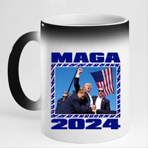 Maga Trump 2024 11oz Black Color Changing Mug