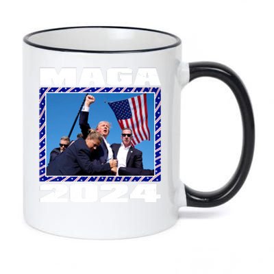 Maga Trump 2024 11oz Black Color Changing Mug