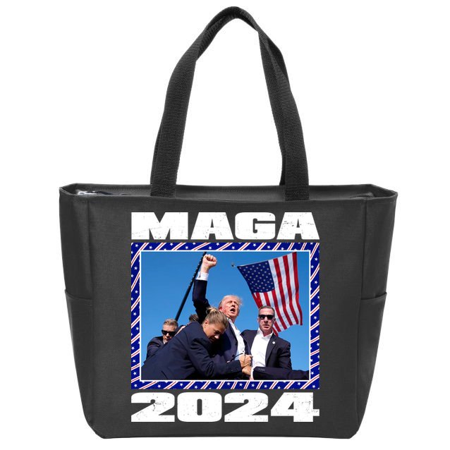 Maga Trump 2024 Zip Tote Bag
