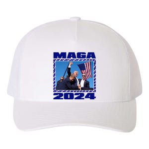 Maga Trump 2024 Yupoong Adult 5-Panel Trucker Hat