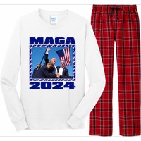 Maga Trump 2024 Long Sleeve Pajama Set