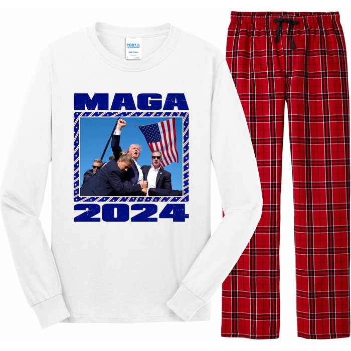 Maga Trump 2024 Long Sleeve Pajama Set