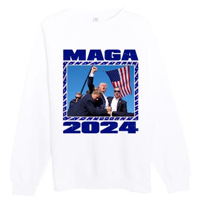 Maga Trump 2024 Premium Crewneck Sweatshirt