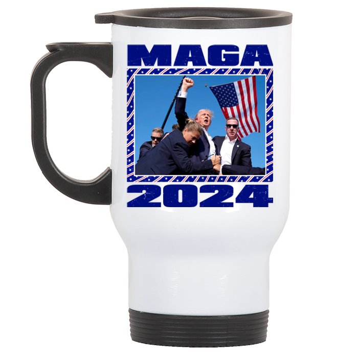 Maga Trump 2024 Stainless Steel Travel Mug