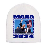 Maga Trump 2024 Short Acrylic Beanie