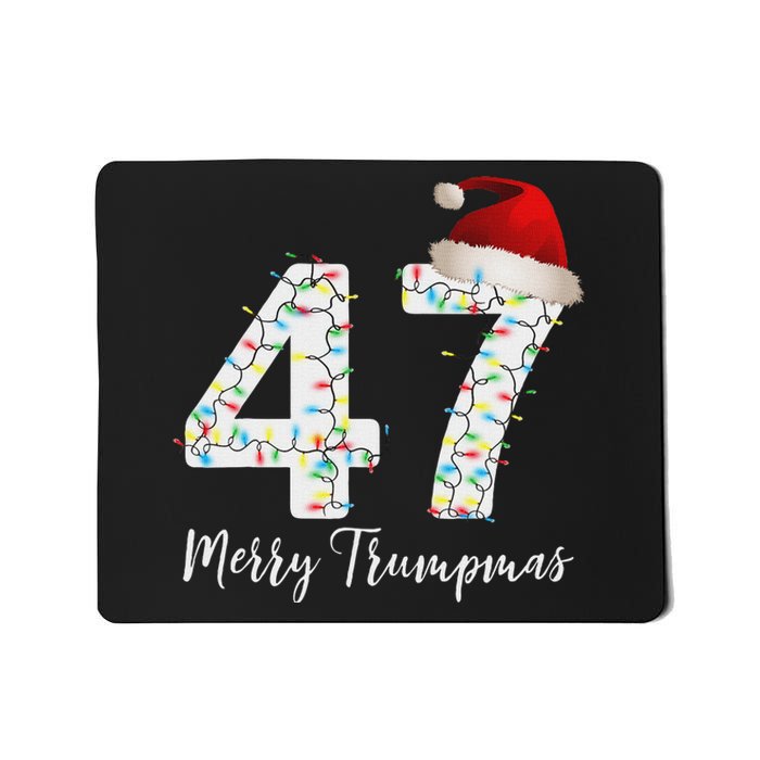 Merry Trumpmas 47 Family Matching Pj Funny Christmas Trump Mousepad