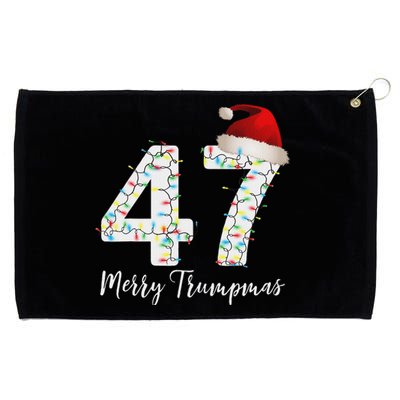 Merry Trumpmas 47 Family Matching Pj Funny Christmas Trump Grommeted Golf Towel