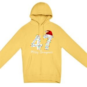 Merry Trumpmas 47 Family Matching Pj Funny Christmas Trump Gift Premium Pullover Hoodie