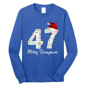 Merry Trumpmas 47 Family Matching Pj Funny Christmas Trump Gift Long Sleeve Shirt