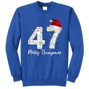 Merry Trumpmas 47 Family Matching Pj Funny Christmas Trump Gift Sweatshirt