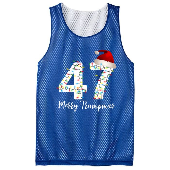 Merry Trumpmas 47 Family Matching Pj Funny Christmas Trump Gift Mesh Reversible Basketball Jersey Tank