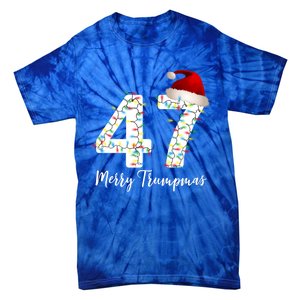 Merry Trumpmas 47 Family Matching Pj Funny Christmas Trump Gift Tie-Dye T-Shirt