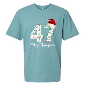 Merry Trumpmas 47 Family Matching Pj Funny Christmas Trump Gift Sueded Cloud Jersey T-Shirt