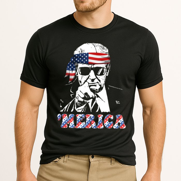 Merica Trump 4th Of July American Flag Festive Performance Shirt