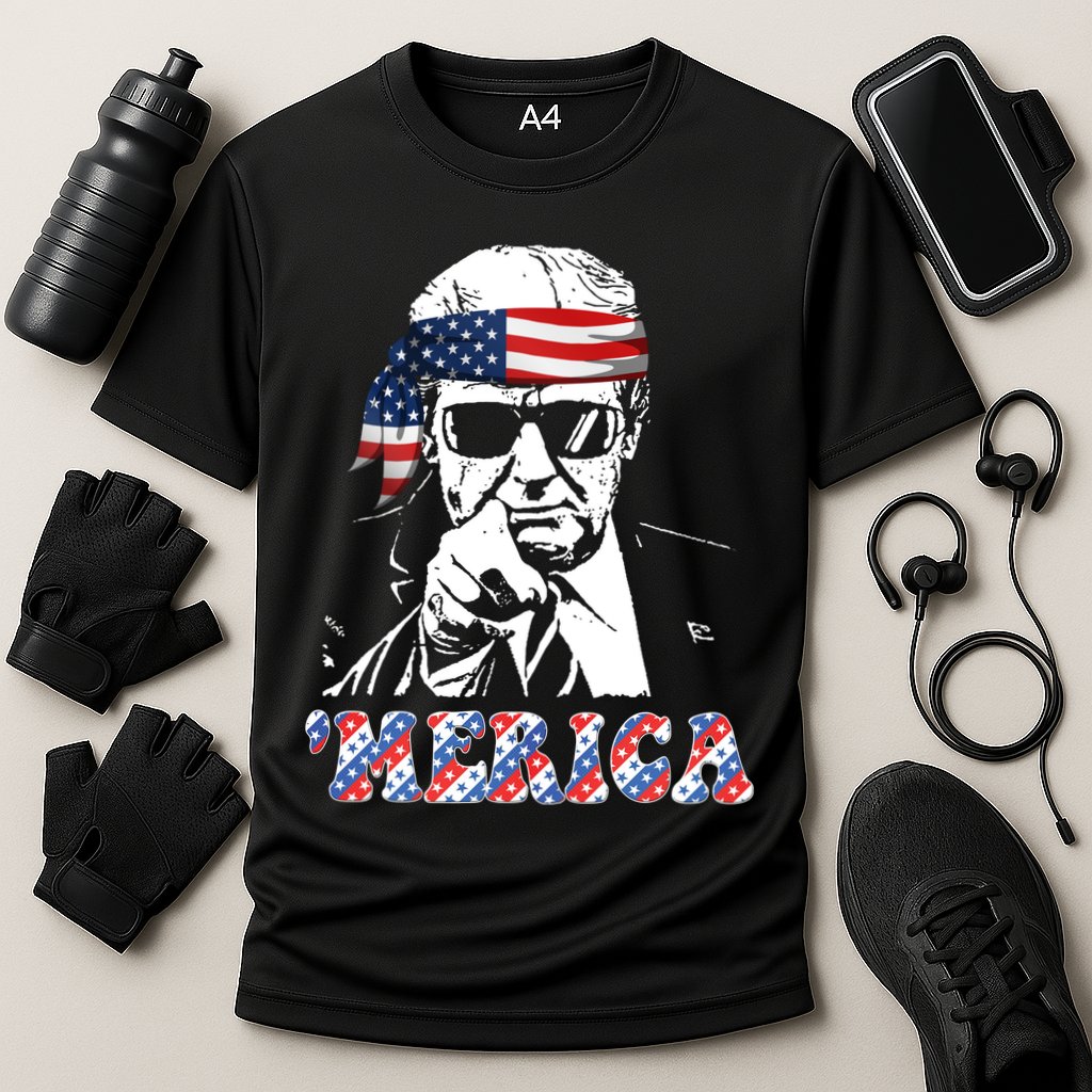 Merica Trump 4th Of July American Flag Festive Performance Shirt