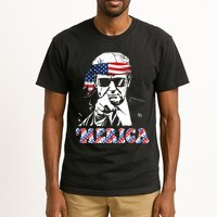 Merica Trump 4th Of July American Flag Festive Tall T-Shirt