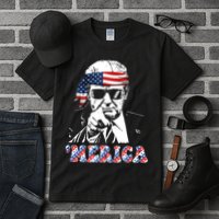 Merica Trump 4th Of July American Flag Festive Tall T-Shirt