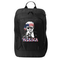 Merica Trump 4th Of July American Flag Festive City Backpack