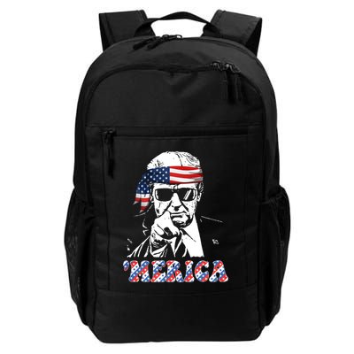Merica Trump 4th Of July American Flag Festive Backpack