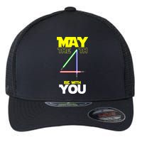 May The 4th Be With You Lightsaber Flexfit Unipanel Trucker Cap