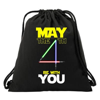 May The 4th Be With You Lightsaber Drawstring Bag