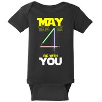 May The 4th Be With You Lightsaber Baby Bodysuit
