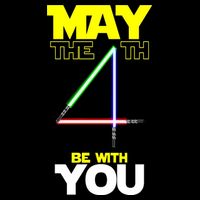 May The 4th Be With You Lightsaber Baby Bodysuit