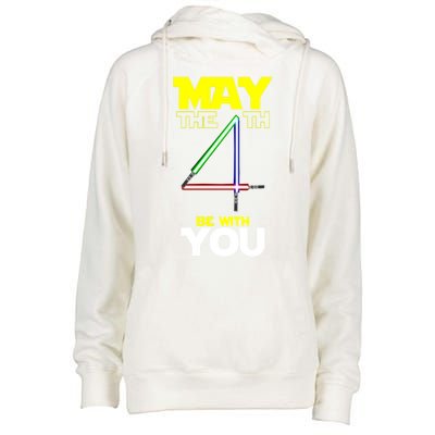 May The 4th Be With You Lightsaber Womens Funnel Neck Pullover Hood