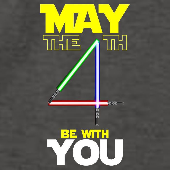 May The 4th Be With You Lightsaber Vector Backpack
