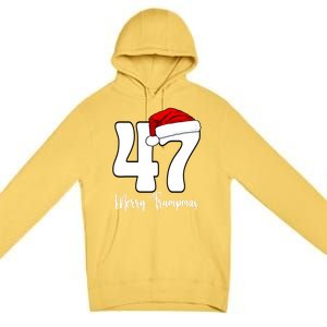 Merry Trumpmas 47 Family Matching Pj Funny Christmas Trump Gift Premium Pullover Hoodie